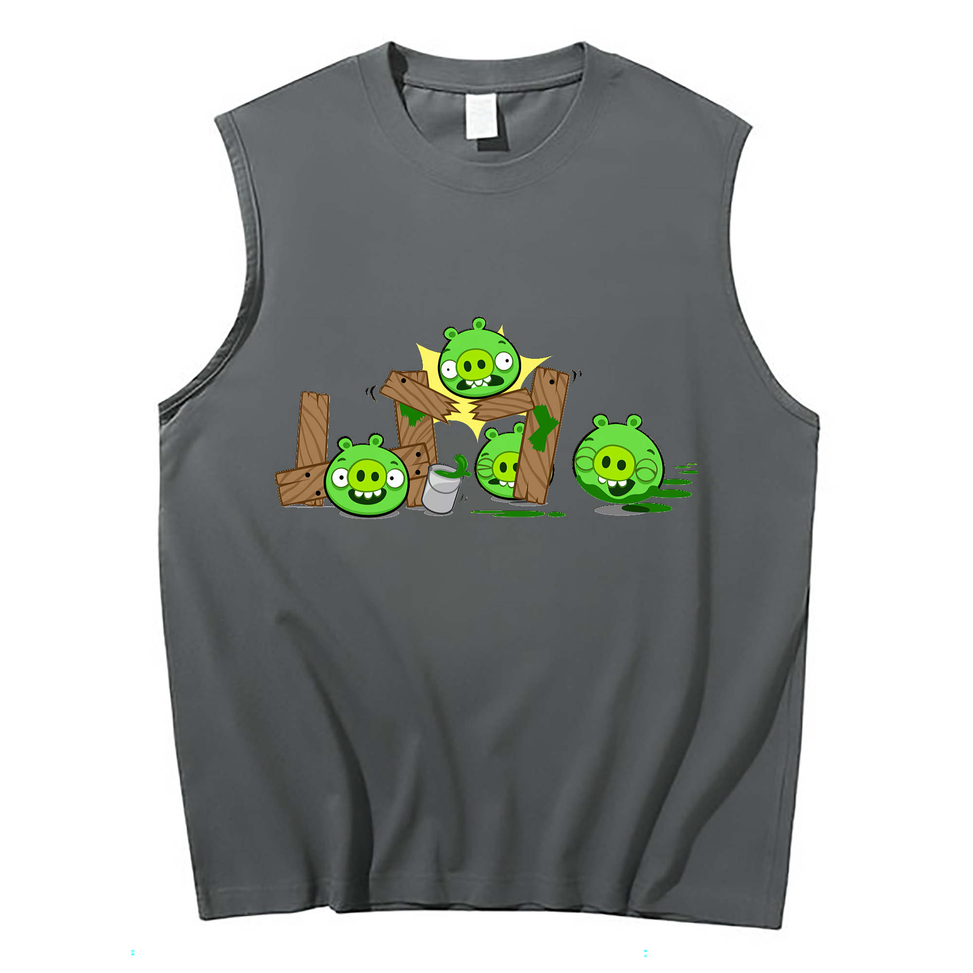 （画像用） Angry Birds アングリーバード コットン100％タンクトップ（フロントプリント）
